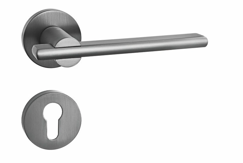 BR7-2339 Modern straight lever Brass Door Lock