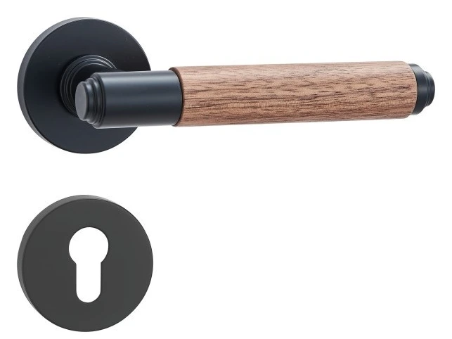 Z02174 Zinc alloy lever lock with woodgrain trim