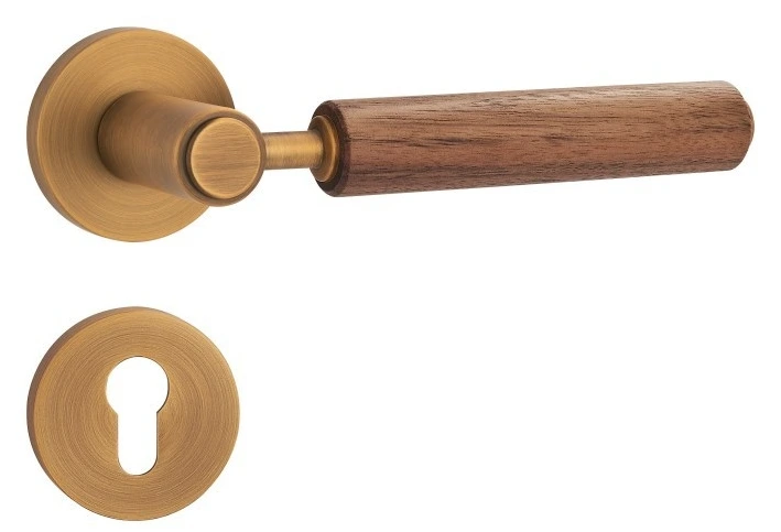 Z02205 Zinc alloy lever lock with woodgrain trim