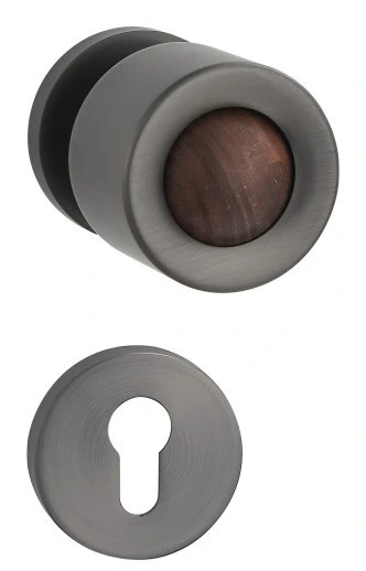 Z02230 Zinc alloy lever lock with woodgrain trim