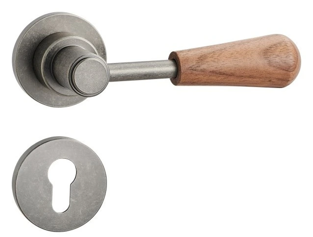 Z02237A Zinc alloy lever lock with woodgrain trim