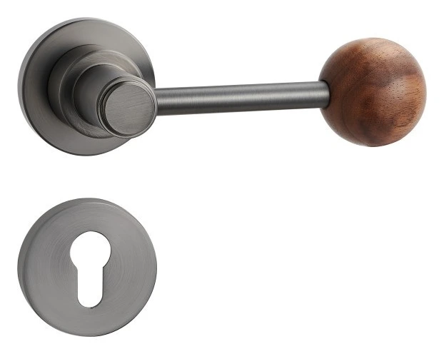 Z02237C Zinc alloy lever lock with woodgrain trim