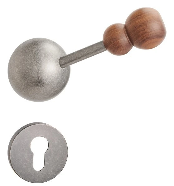 Z02241B Zinc alloy lever lock with woodgrain trim