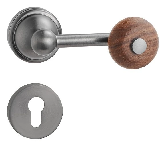 Z02247 Zinc alloy lever lock with woodgrain trim