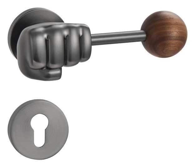 Z02278 Zinc alloy lever lock with woodgrain trim