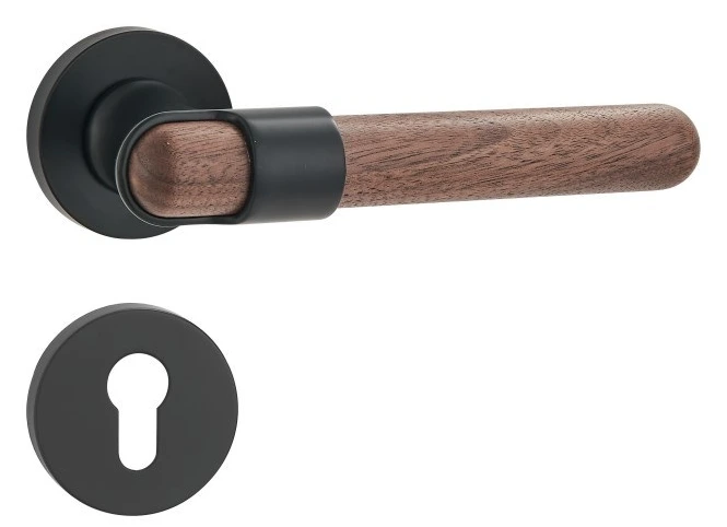 Z0295 Zinc alloy lever lock with woodgrain trim