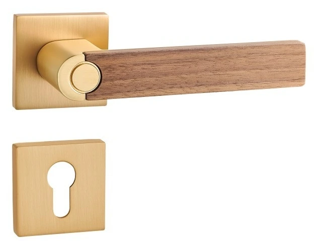 Z03270 Zinc alloy lever lock with woodgrain trim