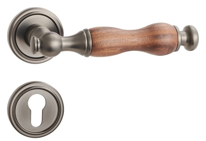 Z23234 Zinc alloy lever lock with woodgrain trim