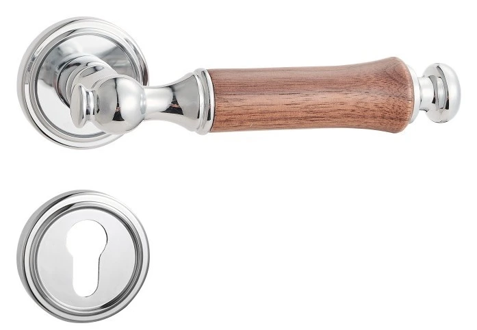 Z23242 Zinc alloy lever lock with woodgrain trim