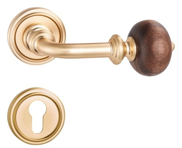 Z23260B Zinc alloy lever lock with woodgrain trim