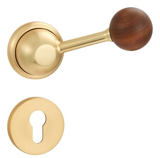 Z28282 Zinc alloy lever lock with woodgrain trim